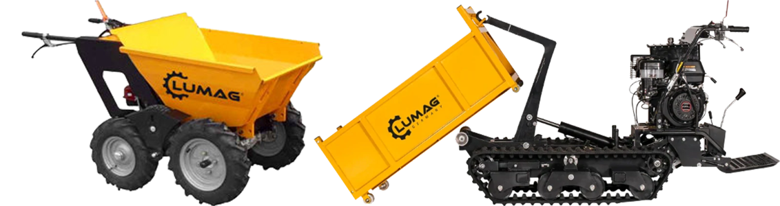 minidumpery a kolečka motorová