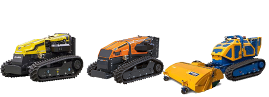 Gumové pásy na svahové sekačky