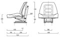 Traktorová sedačka UnitedSeats US5010 MMF s mechanickým odpružením