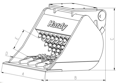 Drticí lžíce Hardy HD-CB2 pro rypadla 2–5 t | 300 kg