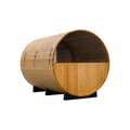 Lerax finská sudová sauna thermowood 300 poloprosklená zadní stěna
