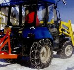 Traktorové sněhové řetězy