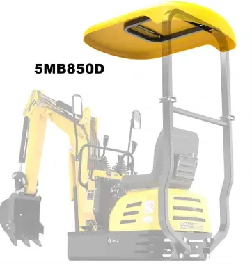 Střecha pro minibagr Lumag MB-850 | Originální ochranná střecha