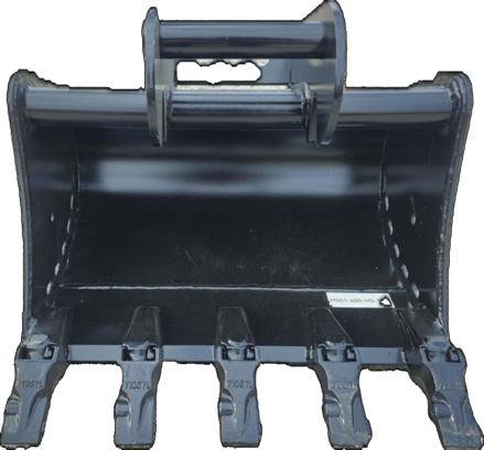 MS01-600 mm podkopová lžíce Lehnhoff LG Hardy | 5 zubů (1–2 t)