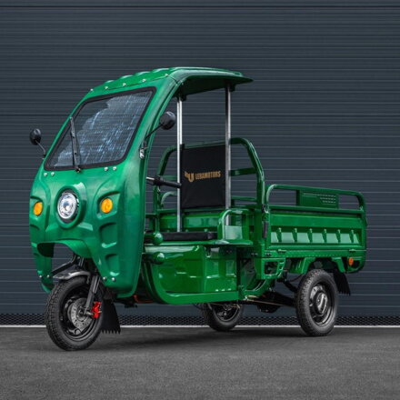 Elektrická Nákladní Tříkolka Leramotors Cargo G1 1000W - Tuk Tuk, +kapotáž, zelená