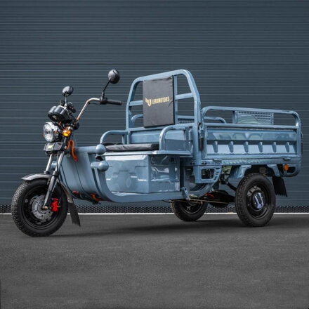 Elektrická Nákladní Tříkolka Leramotors Cargo G1 1000W - Tuk Tuk, šedá