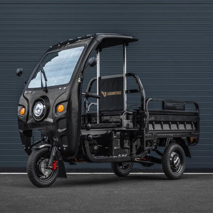 Elektrická Nákladní Tříkolka Leramotors Cargo G1 1000W - Tuk Tuk, +kapotáž, černá