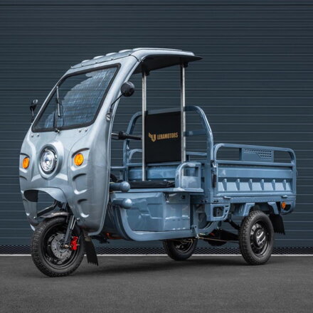 Elektrická Nákladní Tříkolka Leramotors Cargo G1 1000W - Tuk Tuk, +kapotáž, šedá