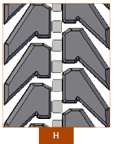 Gumový pás 300x53x84 RobusTrack