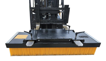 Pevný smeták 2000 mm, 12 kartáčů pro minibagry, bagry a VZV (WD-EB 20012)