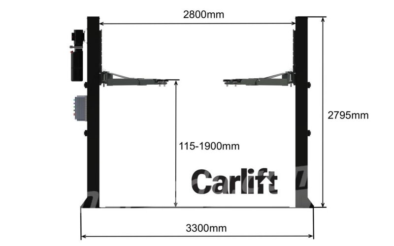 Automatický dvousloupový zvedák CARLIFT 4000 kg YL140E