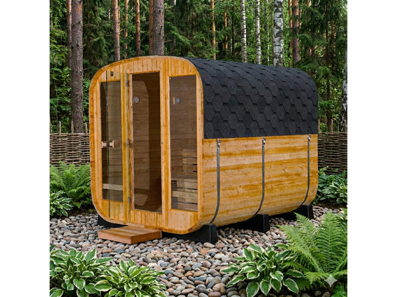 Leramotors Lerax finská sauna hranatá thermowood 240