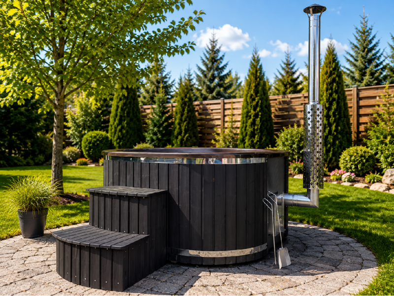 Leramotors Lerax koupací sud Marble 225 – hnědá