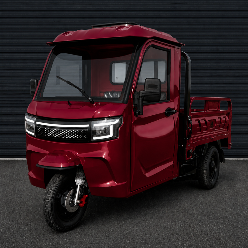 Elektrická tříkolka Leramotors tuk tuk cargo G4 3000W 72V, červená