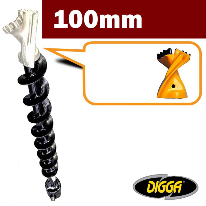 Zemní vrták DIGGA 100 mm A4 MFT – do tvrdé půdy