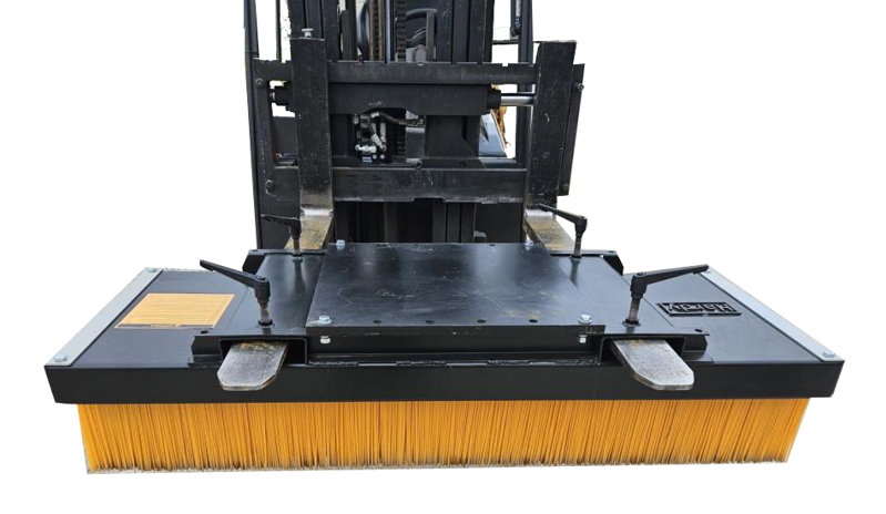 Pevný smeták 2000 mm, 12 kartáčů pro minibagry, bagry a VZV (WD-EB 20012)