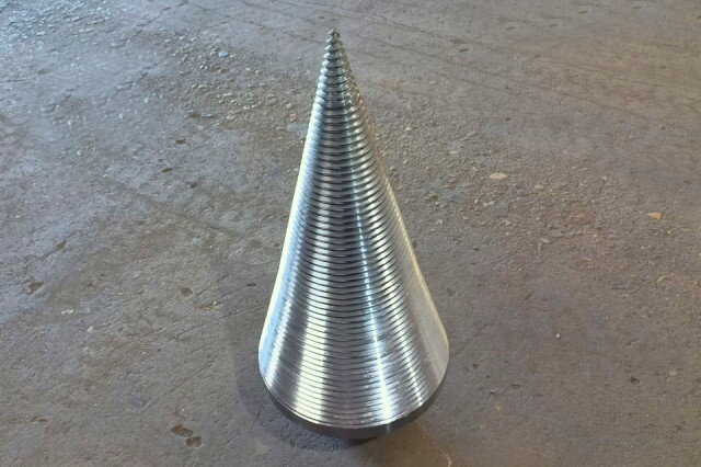 Štípací kužel pro zemní vrták DIGGA – čtyřhranný 75 mm (300 × 540 mm)